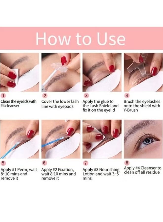 ICONSIGN Professional Lash Lift Perm Kit, Semi Permanent Eyelash Curling Set, All In One Eye Makeup Lifting Tools - Image 3