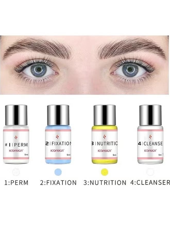 ICONSIGN Professional Lash Lift Perm Kit, Semi Permanent Eyelash Curling Set, All In One Eye Makeup Lifting Tools - Image 4