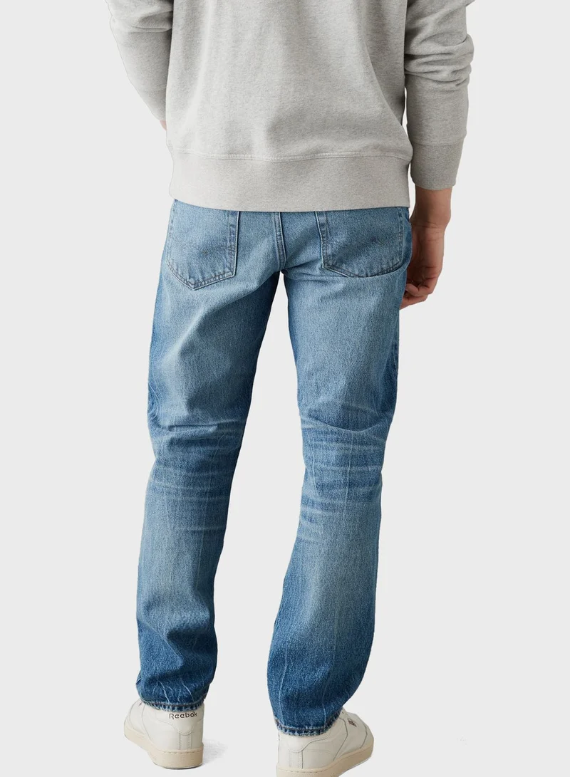 American Eagle Mid Wash Straight Fit Jeans