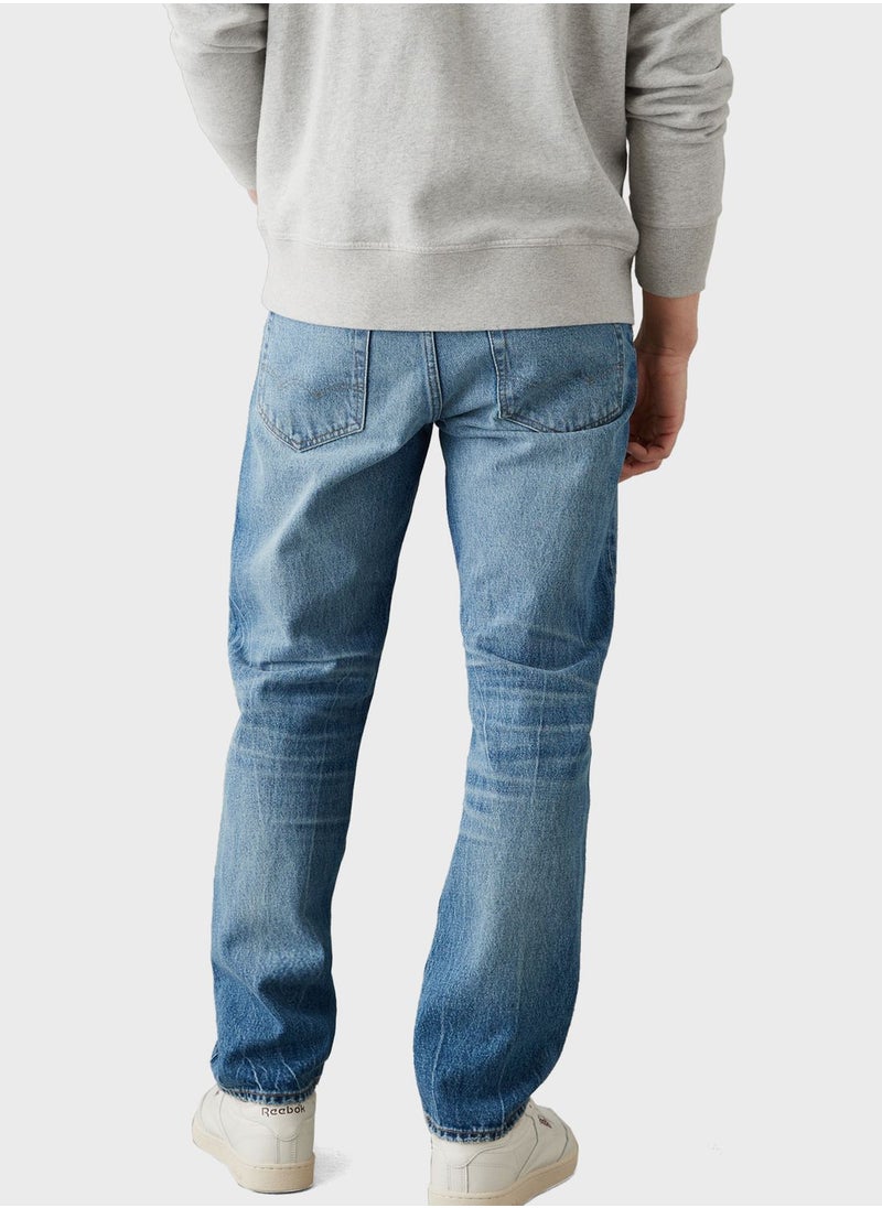 American Eagle - Mid Wash Straight Fit Jeans - Image 1
