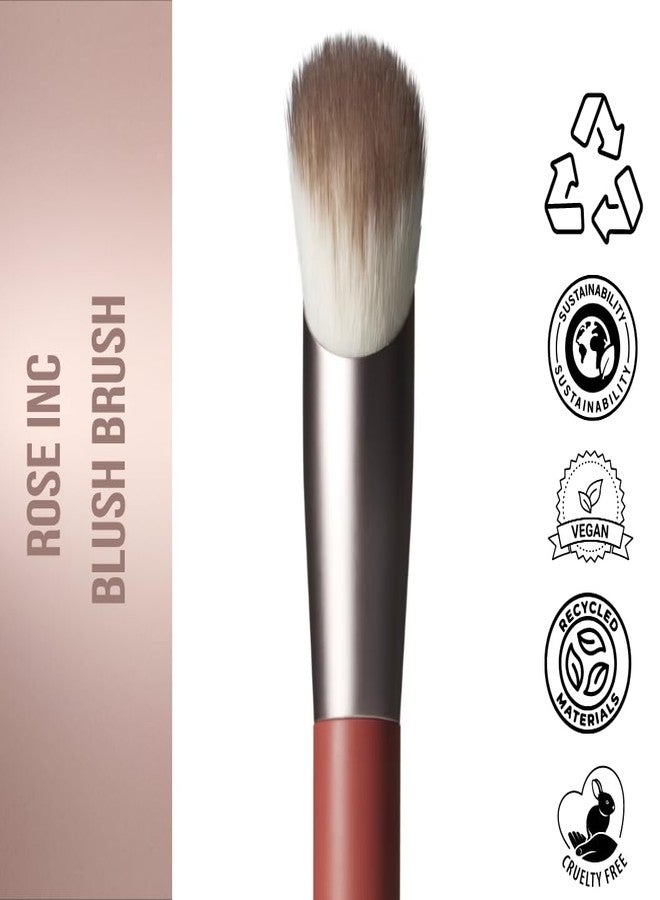 ROSE INC فرشاة بلشر مائلة رقم 2 من روز إنك - فرشاة مكياج نباتية ومستدامة للتطبيق الدقيق - Image 4