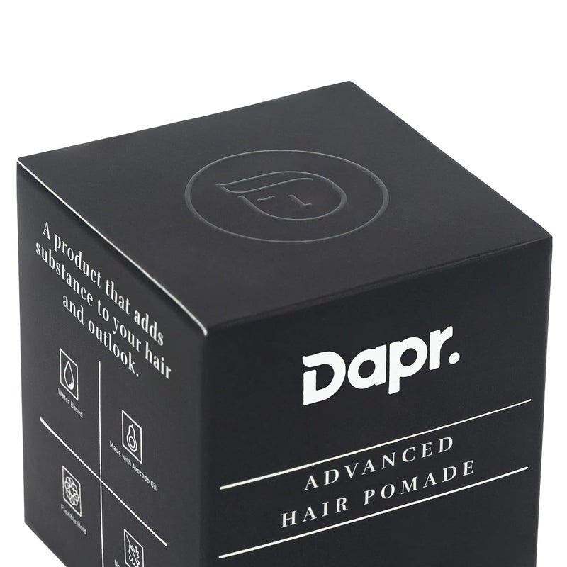 Dapr Advanced Hair Pomade 100 grams Wet or Matte Look Flexible hold Water based Made with Avocado oil Aloe Vera Gel - Image 2