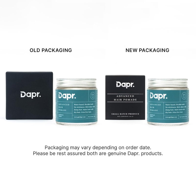 Dapr Advanced Hair Pomade 100 grams Wet or Matte Look Flexible hold Water based Made with Avocado oil Aloe Vera Gel - Image 4