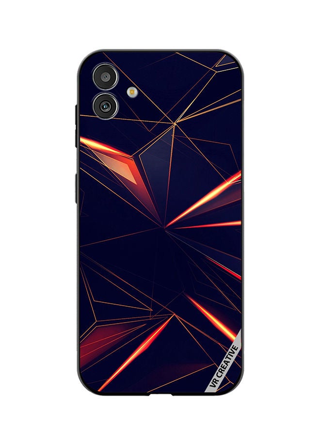 VR CREATIVE غطاء حماية لهاتف سامسونج جالاكسي M13 5G بتصميم هندسي متعدد الألوان - Image 1