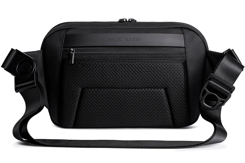Arctic Hunter Black Stylish Crossbody Bag Anti Theft Water Repellent Chest Bag for Men Women on Shopping Travel Office Hiking, Y00561, Black  | Best Price UAE