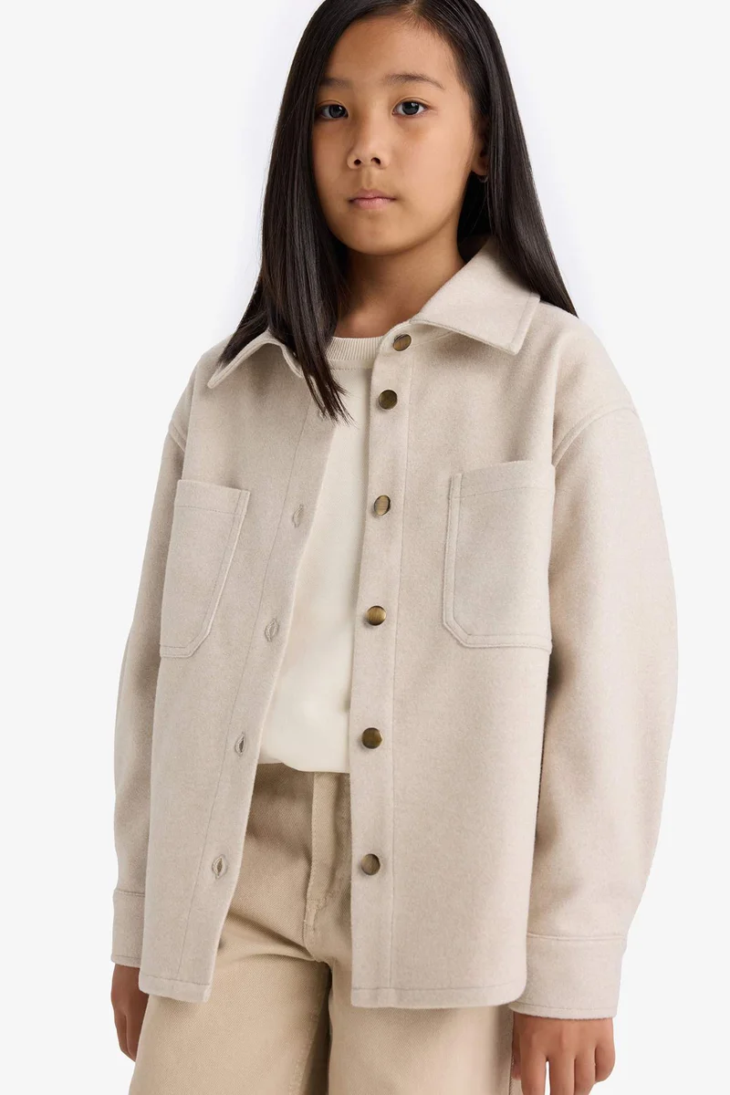 Defacto Girl Long Sleeve Buttons Shirt