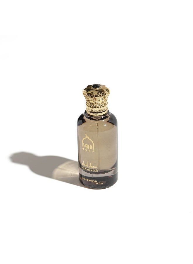 أسوة عطر أطم - عطر فاخر للرجال والنساء من أسوة عطر شرقي بمزيج المسك والفانيليا مع العنبر والياسمين ثبات يدوم 100 مل للاستخدام اليومي والمناسبات - Image 2