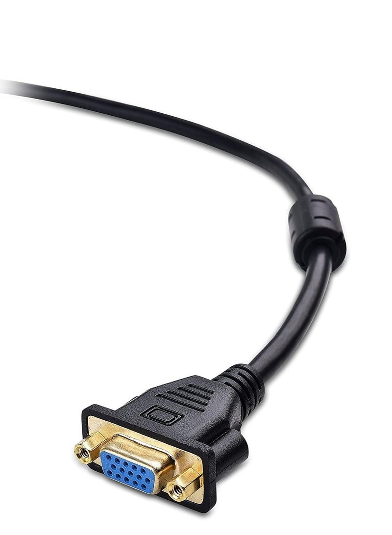 DKURVE كابل تمديد VGA ذكر إلى أنثى محول فيديو HD15 لشاشة الكمبيوتر المحمول 3م - Image 4