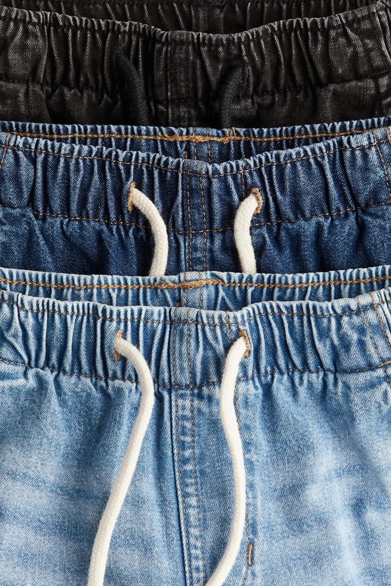 اتش اند ام بنطلون رياضي من الدنيم - عبوة من 3 قطع