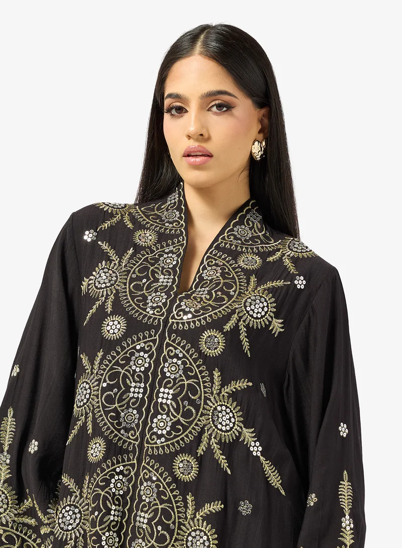 Khizana Embroidered Jalabiya