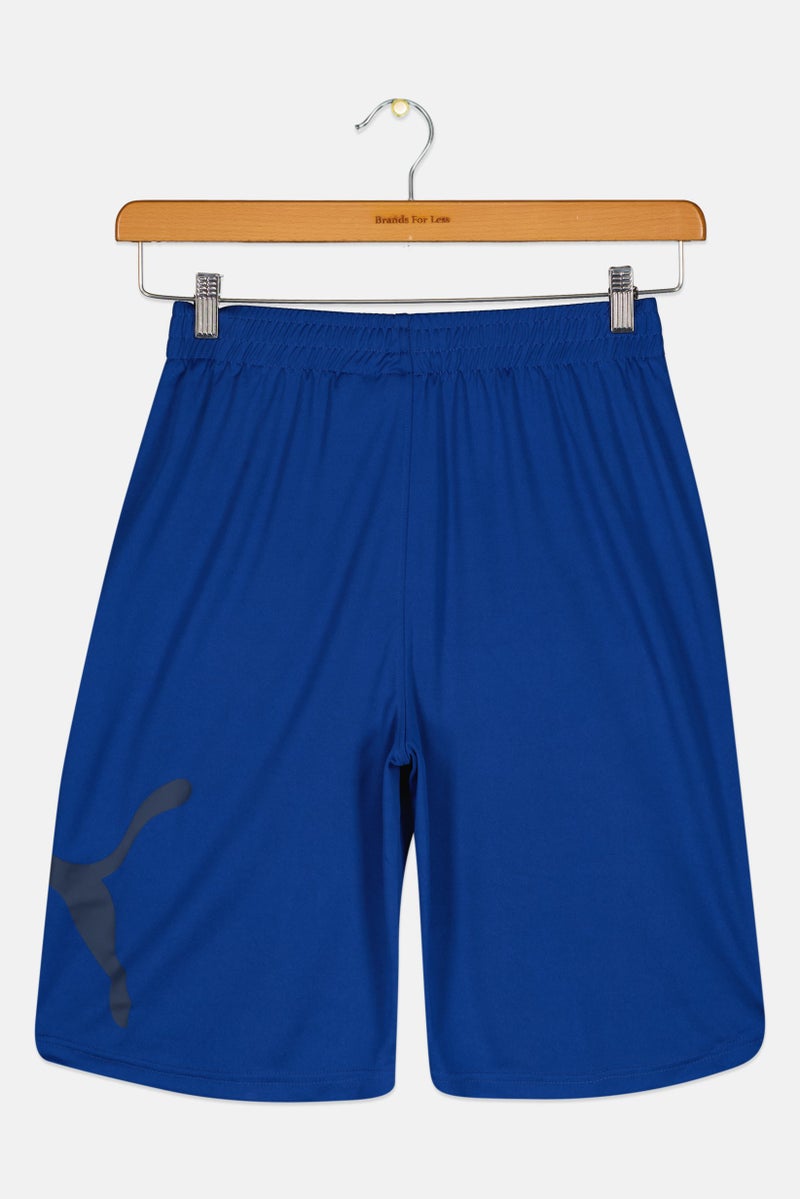 PUMA Kids Boy Sportswear Fit Training Shorts, Dark Blue - Image 2