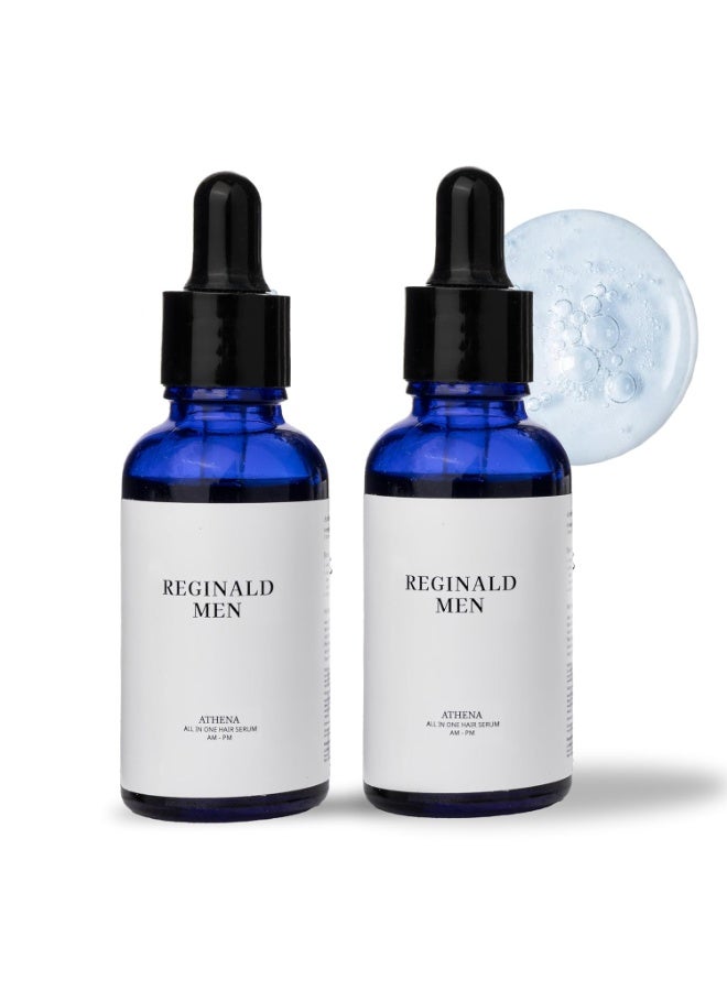 Reginald Men Athena- All in one Hair Serum | Hair Fall Control & Follicle Boost with 12 Actives | Advanced Hair Growth Serum For Scalp | Controls HairFall & Boosts New Hair Growth | For Men | 60ml - Image 1