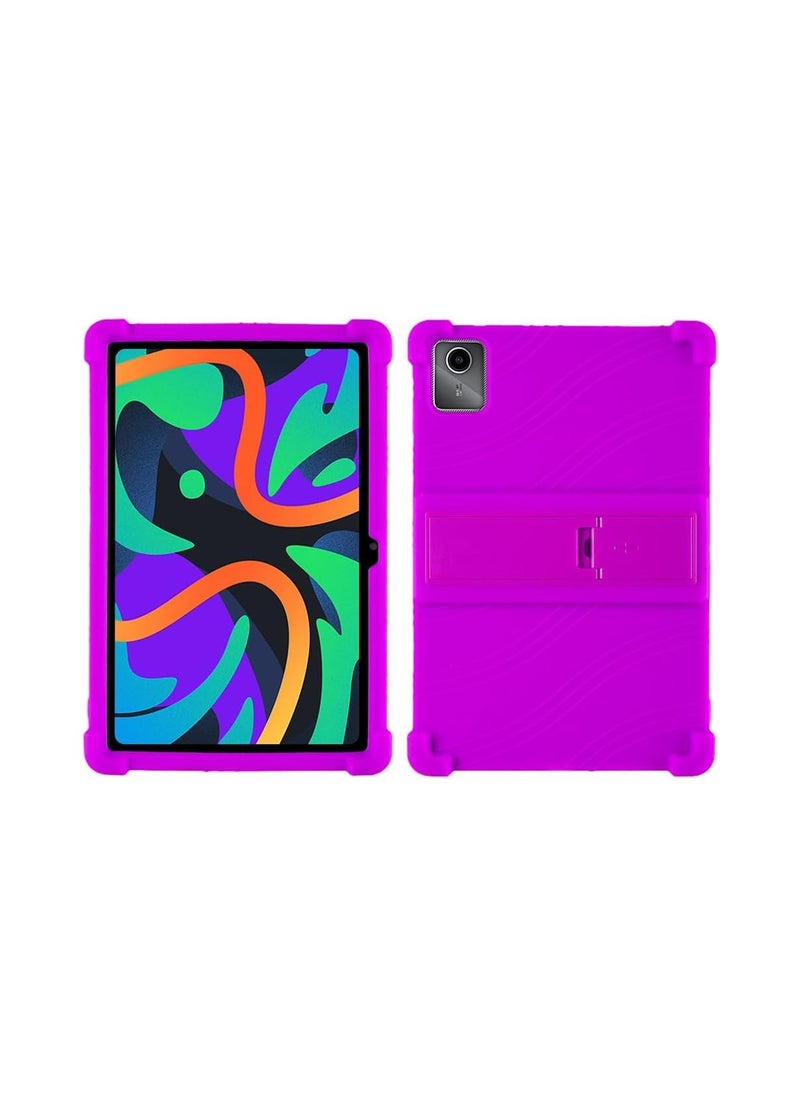 General - Compatible with Lenovo Tab M11 shell 11-inch silicone case tablet hard back case Funda, tablet child safety stand protector Funda with 4 anti-shock airbags - Image 1