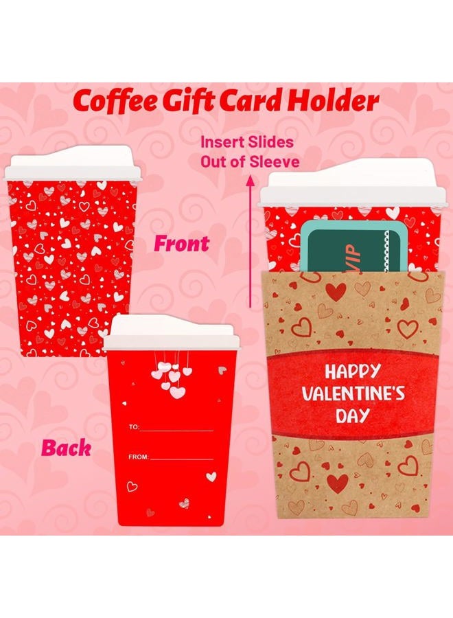 WorldBazaar Valentines Day Coffee Cards Greeting Card Valentine Gift With Card Slot for Friends Family - Image 3