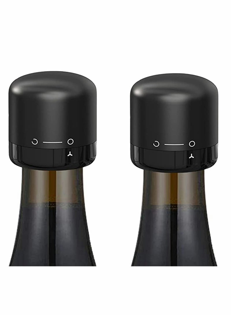 Zikra Bottle Stopper, Stopper for Sealing Sparkling Soda, Coffee, Vinegar Bottles, with Bubble Sealer Lock, Sealer Twist to Seal, Without Leaking, Reusable Plastic Silicone (1.5", 2pcs) - Image 1