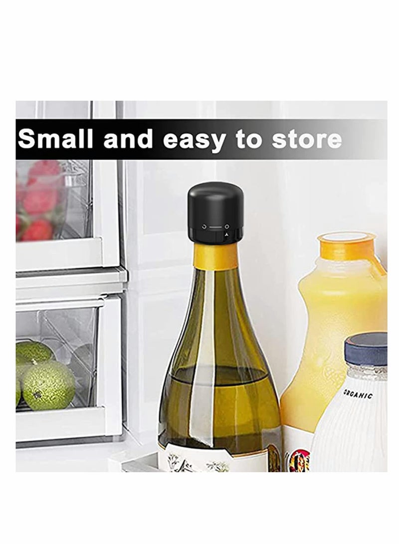 Zikra Bottle Stopper, Stopper for Sealing Sparkling Soda, Coffee, Vinegar Bottles, with Bubble Sealer Lock, Sealer Twist to Seal, Without Leaking, Reusable Plastic Silicone (1.5", 2pcs) - Image 3