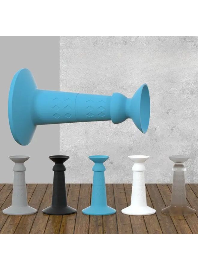 2 Pcs Silicone Door Stopper Heavy Duty Anti Collision Silent Door Stop With Non Slip Base No Drill Adhesive Installation For Bathroom Toilet Office Doors Multicolor Lightweight Durable Manual Operation Compact Design Sturdy Construction Apartment Living Home Improvement - Image 1