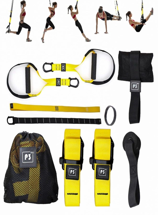 FreshDcart Unisex Suspension Body Trainer Exercise Kit Band - Portable Home Gym Workout Set with Door Anchor and Wall Mount (Multi-Colour) - Image 1