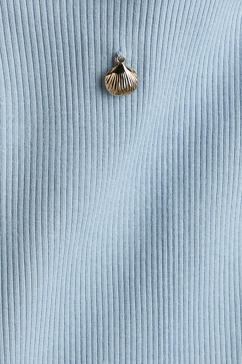 H&M Ribbed cotton vest top