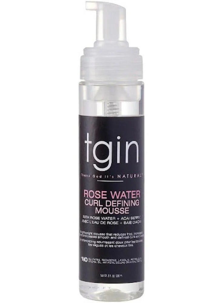 Tgin Tegen Rose Water Curling Mousse (236ml)