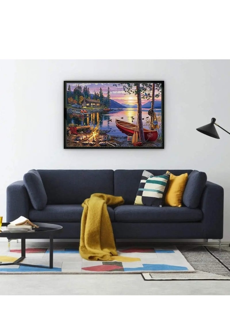 باتون ألغاز ملاذ مريح، 1000 قطعة، ألعاب أطفال اصنعها بنفسك كهدية إبداعية لديكور المنزل، ألغاز الصور المقطوعة الصعبة للأطفال والكبار - Image 2