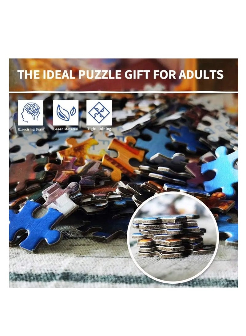 باتون ألغاز ملاذ مريح، 1000 قطعة، ألعاب أطفال اصنعها بنفسك كهدية إبداعية لديكور المنزل، ألغاز الصور المقطوعة الصعبة للأطفال والكبار - Image 3