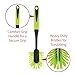 Pine Sol PineSol Scrub Brush Set Long Handle Cleaning Brushes with Heavy Duty Bristles and Comfort Grip Scrubbers for Kitchen Household and Dishwashing 5 Pieces - Image 4