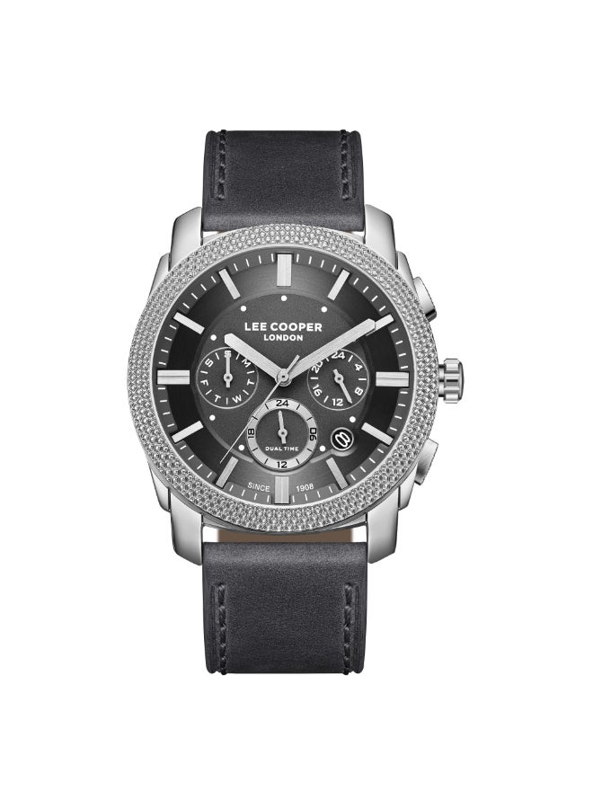 Lee Cooper ساعة متعددة الوظائف للرجال من الجلد LC08178.399 - 42 مم - Image 1