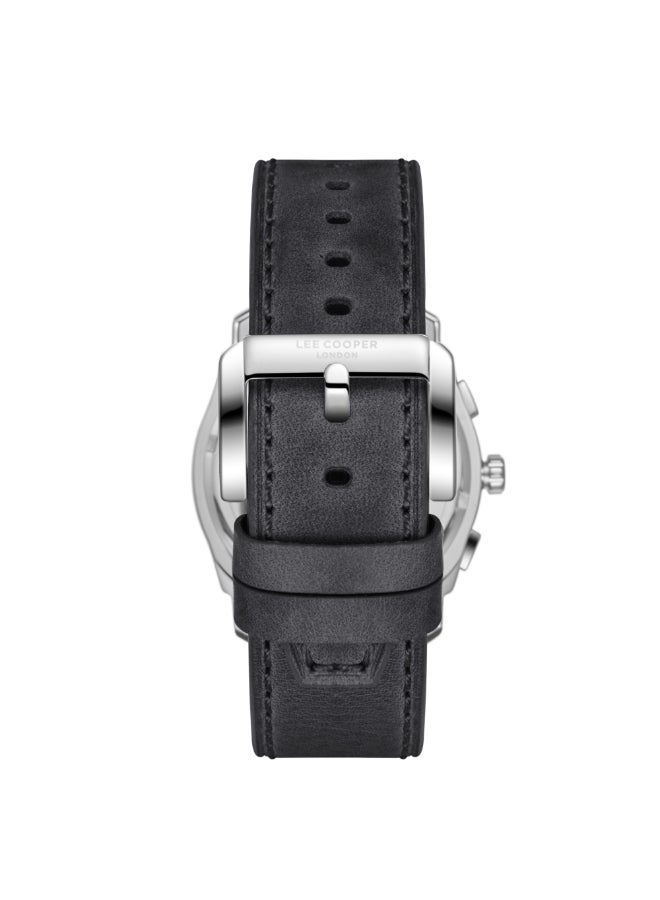 Lee Cooper ساعة متعددة الوظائف للرجال من الجلد LC08178.399 - 42 مم - Image 4