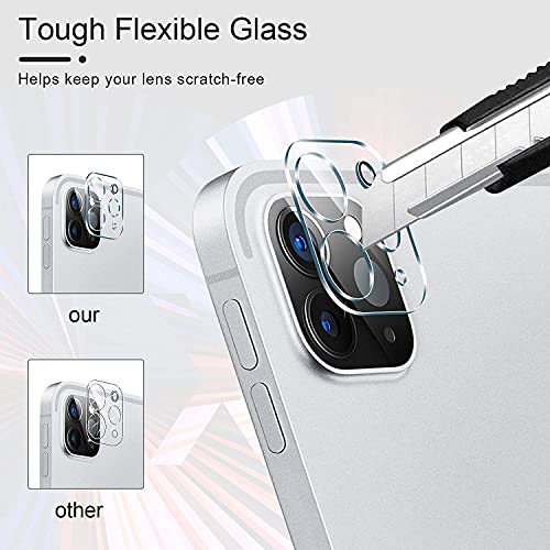 Oaky Camera Lens Protector Compatible with iPad Pro 12.9 2020-2021 4th-5th Gen. Anti-Fingerprint - Anti-Scratch Camera Lens Guard Tempered Glass for iPad Pro 12.9 inch - Image 5