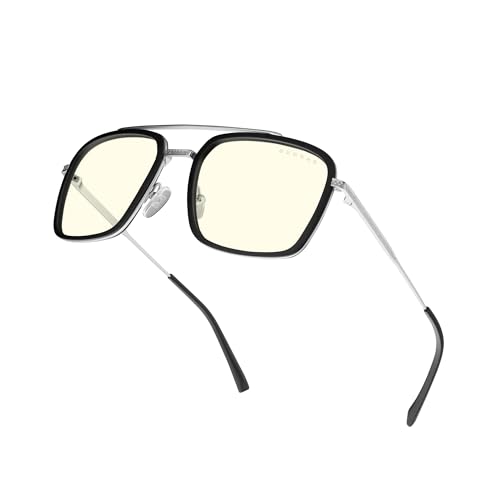 GUNNAR غونار - إصدار ستارك إندستريز من نظارات الألعاب والكمبيوتر المتميزة - تحجب 35% من الضوء الأزرق - لون شفاف - Image 4