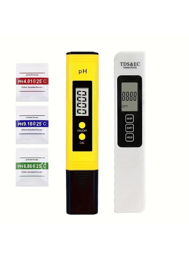 Yellow PH TDS Water Tester Digital Display 0 14 PH Meter 0 9999ppm PPM Water Quality Detection Pen - Image 1
