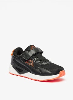 Boys Panelled Sports Shoes with Hook and Loop Closure