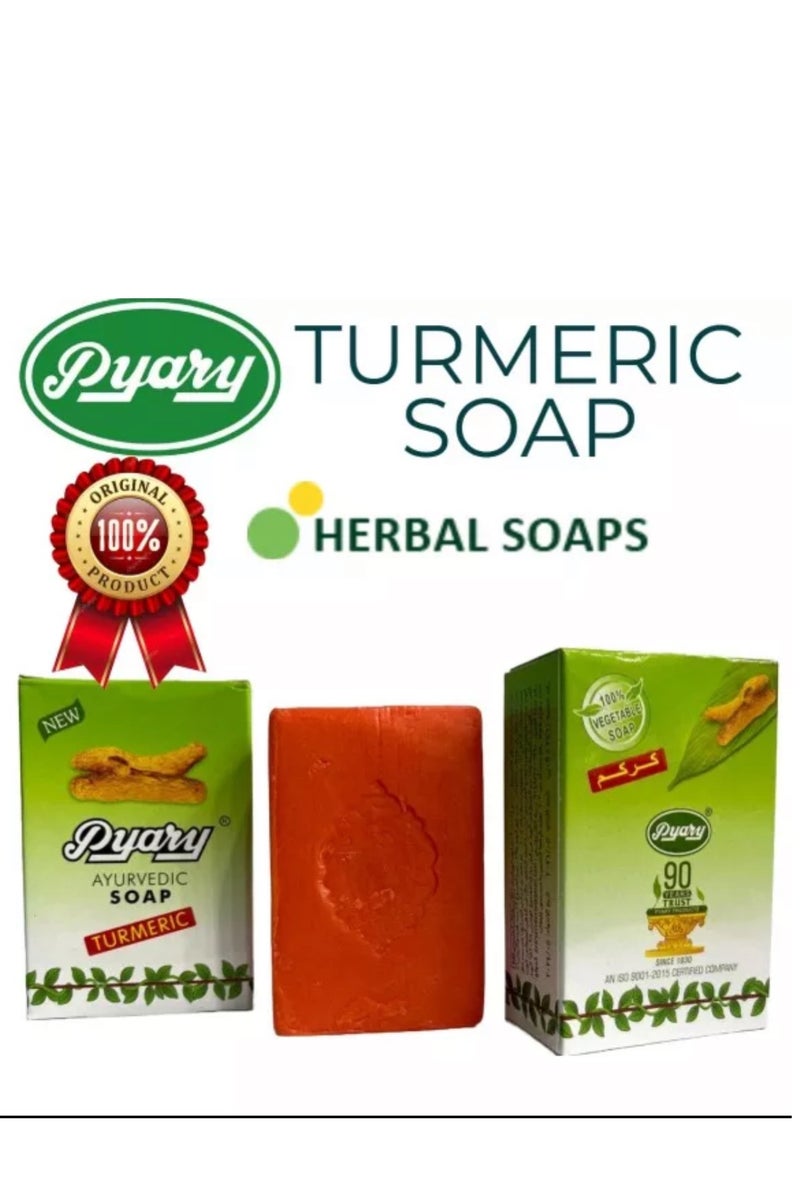 Pyary Ayurvedic Soap Turmeric 1pc - Image 2