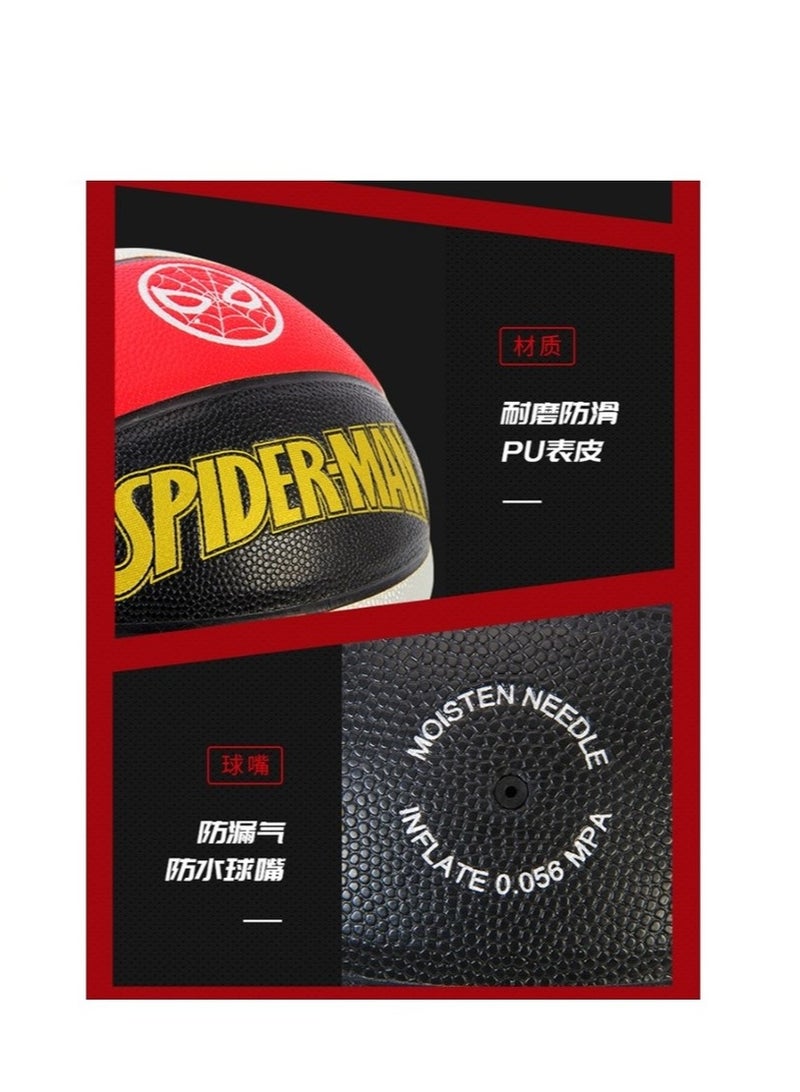 جوريكس كرة السلة، كرة سلة عالية الجودة لجميع الملاعب، كرة سلة مارفل شكل سبايدر مان, مقاس 25 × 25 × 25 سم للعب في الأماكن المغلقة أو الهواء الطلق للمسابقات اللعب الترفيهي للأولاد والبنات والبالغين والأطفال - Image 4