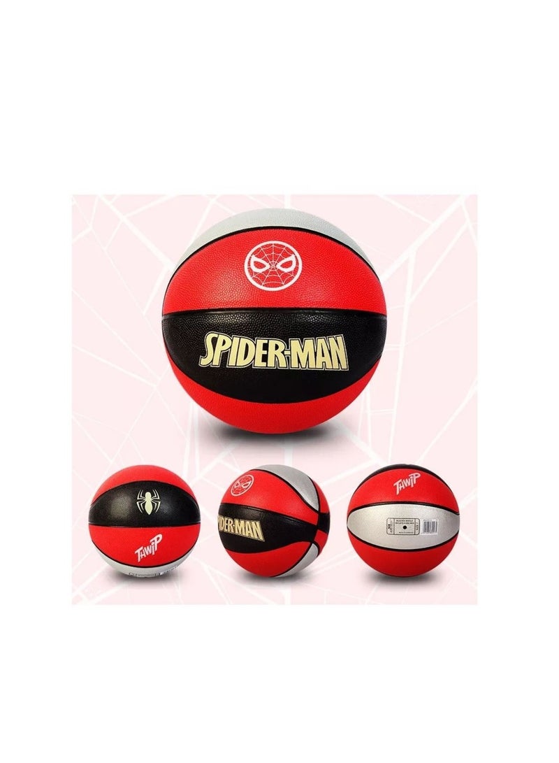 جوريكس كرة السلة، كرة سلة عالية الجودة لجميع الملاعب، كرة سلة مارفل شكل سبايدر مان, مقاس 25 × 25 × 25 سم للعب في الأماكن المغلقة أو الهواء الطلق للمسابقات اللعب الترفيهي للأولاد والبنات والبالغين والأطفال - Image 2