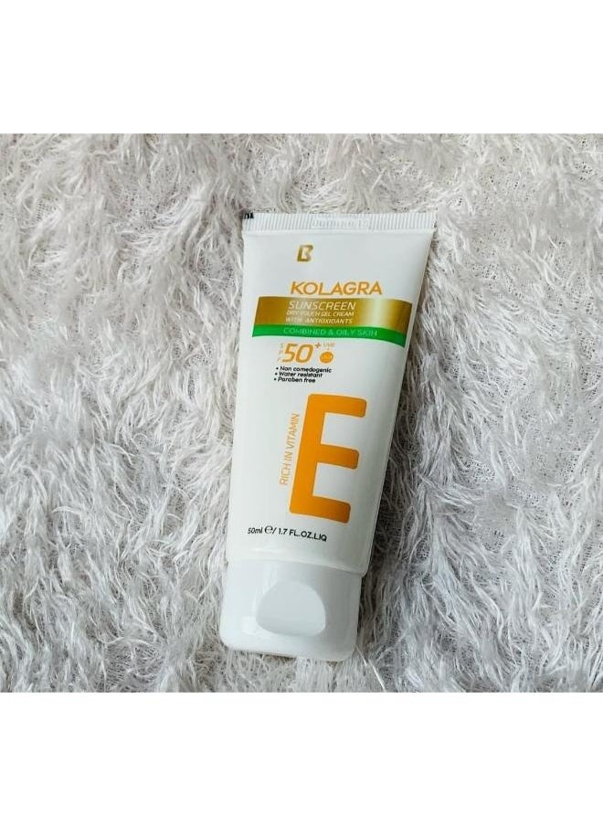 KOLAGRA - Sunscreen Gel Cream SPF50 50 ML - Image 1