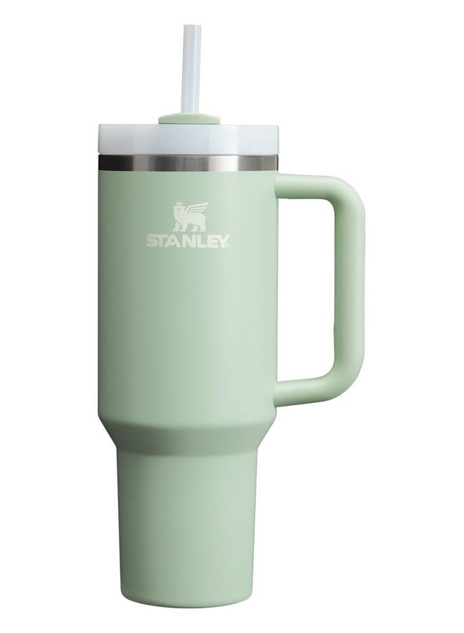 Stanley Stanley Quencher H2.0 Tumbler with Handle & Straw 40 oz | Twist On 3-Way Lid | Cupholder Compatible for Travel | Insulated Stainless Steel Cup | BPA-Free | Matcha Cream  - Image 1
