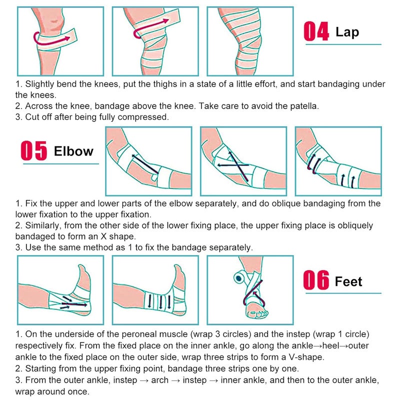 klarako Self Adherent Bandage, Breathable Non Woven Flexible Cohesive Tape Wrap, Athletic Elastic Stretch Bandage for Sports(10cm*4.5m) - Image 5
