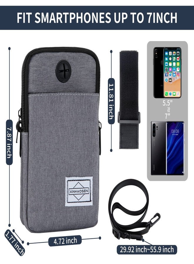HOTEMIA Cell Phone Purse Waist Pack Bag Travel Crossbody Bag Wristband Sport Armband Wallet with Removable Shoulder Strap, Black, One Size, Sports - Image 5