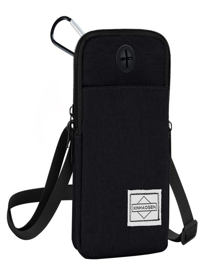 HOTEMIA Cell Phone Purse Waist Pack Bag Travel Crossbody Bag Wristband Sport Armband Wallet with Removable Shoulder Strap, Black, One Size, Sports - Image 1