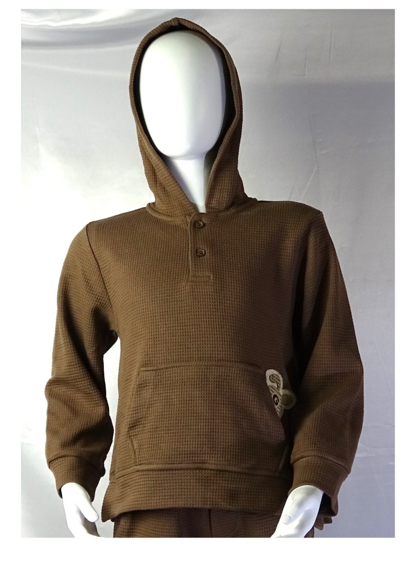 شلــــتر صناعة تركية فاخرة؛ طقم بنات مكون من قطعتين سويت شيرت و بنطلون قماش من مجموعة شلتر 35652 - Image 5