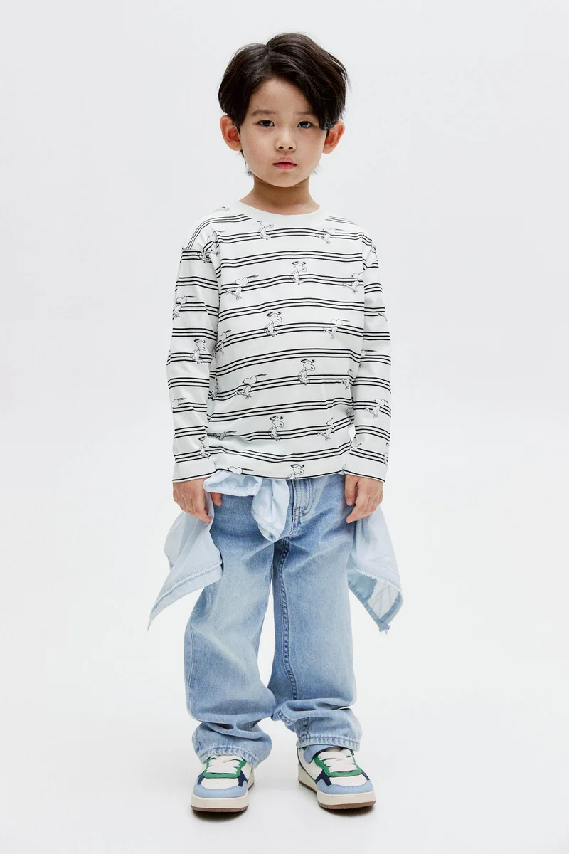 H&M Printed long-sleeved T-shirt