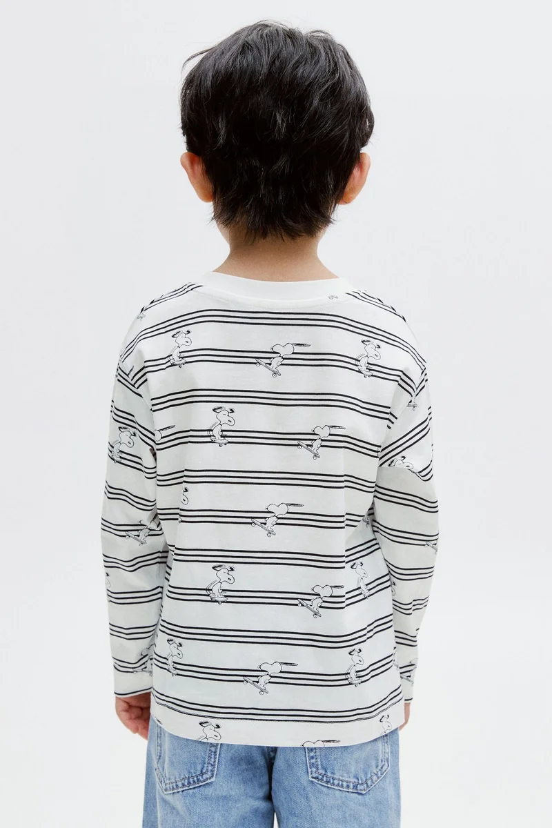 H&M Printed long-sleeved T-shirt