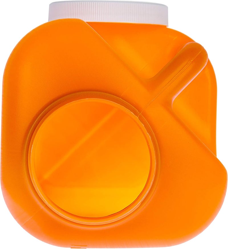 PrimeMed Large Male Urinal with Leak Proof Screw Cap Lid (3000 mL or 101 oz.) (Amber Color) - Image 4