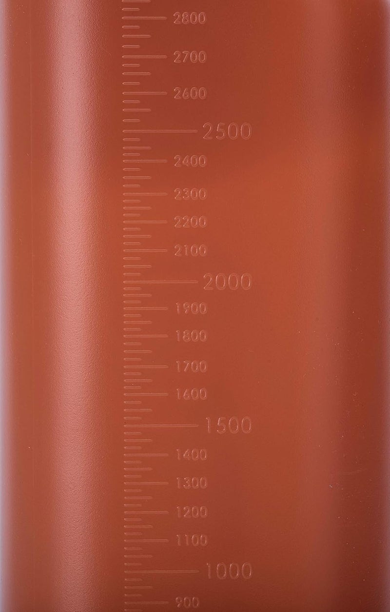 PrimeMed Large Male Urinal with Leak Proof Screw Cap Lid (3000 mL or 101 oz.) (Amber Color) - Image 2