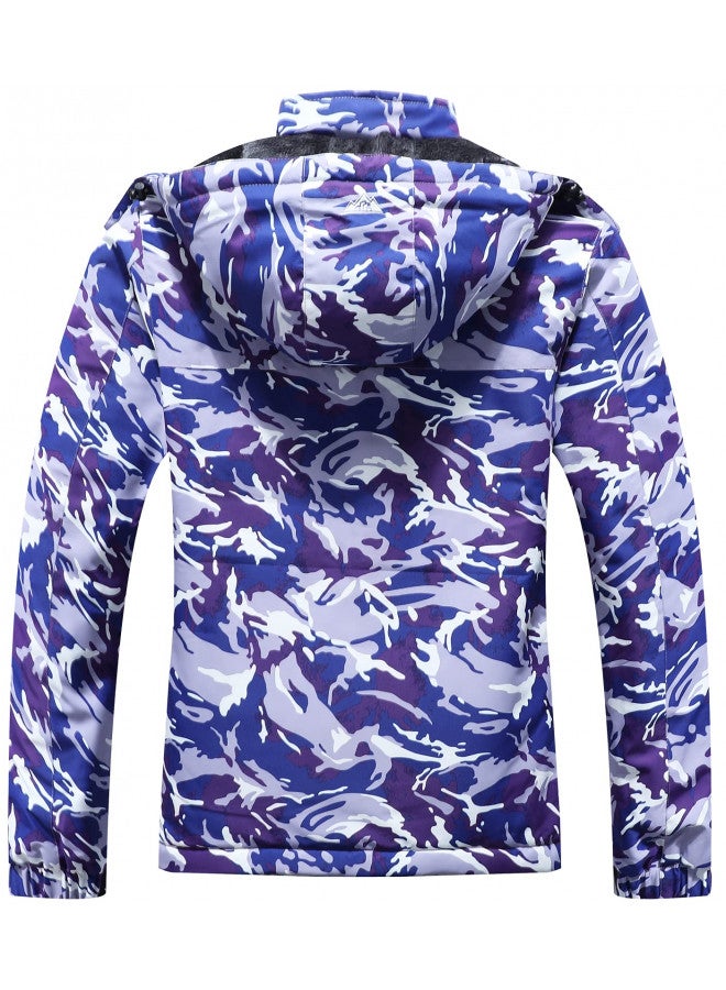 MOERDENG MOERDENG Women's Waterproof Ski Jacket Warm Winter Coat Outdoor Windbreaker Hiking Snowboarding Jacket  - Image 1