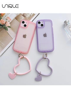 Unique Heart Loop Phone Lanyard with Key Chain Holder, Versatile & Comfortable Smartphone Wrist Strap, Ideal for Outdoor Activities, Compatible with Most Smartphones, 4 Packs Back Patch Included  - Image 4