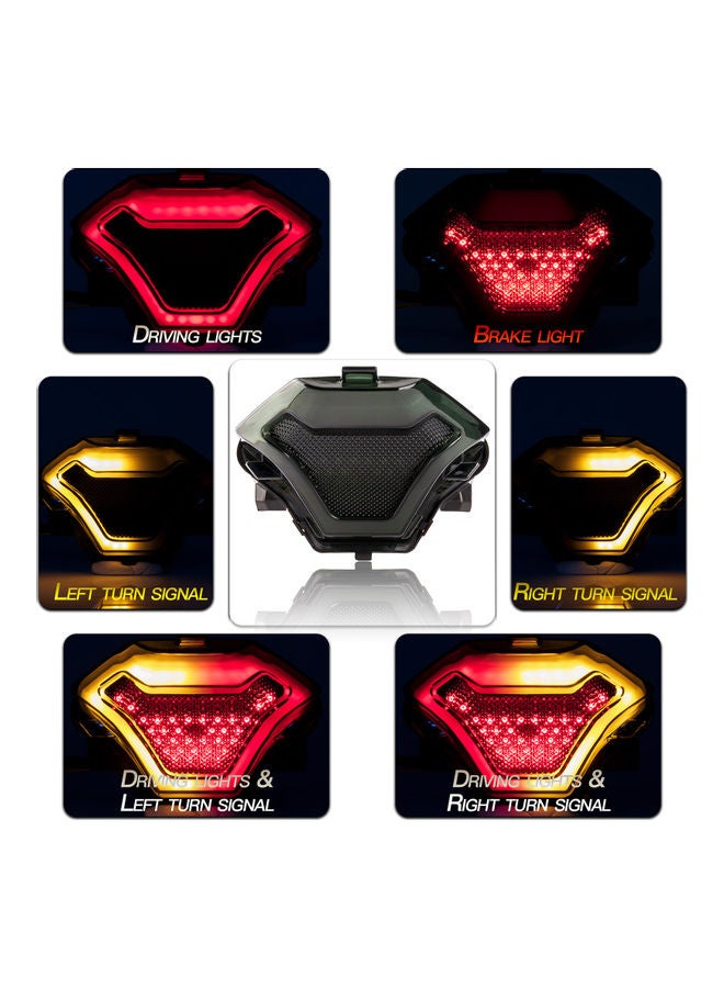 Loquat Motorcycle Brake Light Tail Lamp With LED Turn Signals Replacement For Yamaha YZF R3 R25 Y15ZR MT07 FZ07 LC150 - Image 5