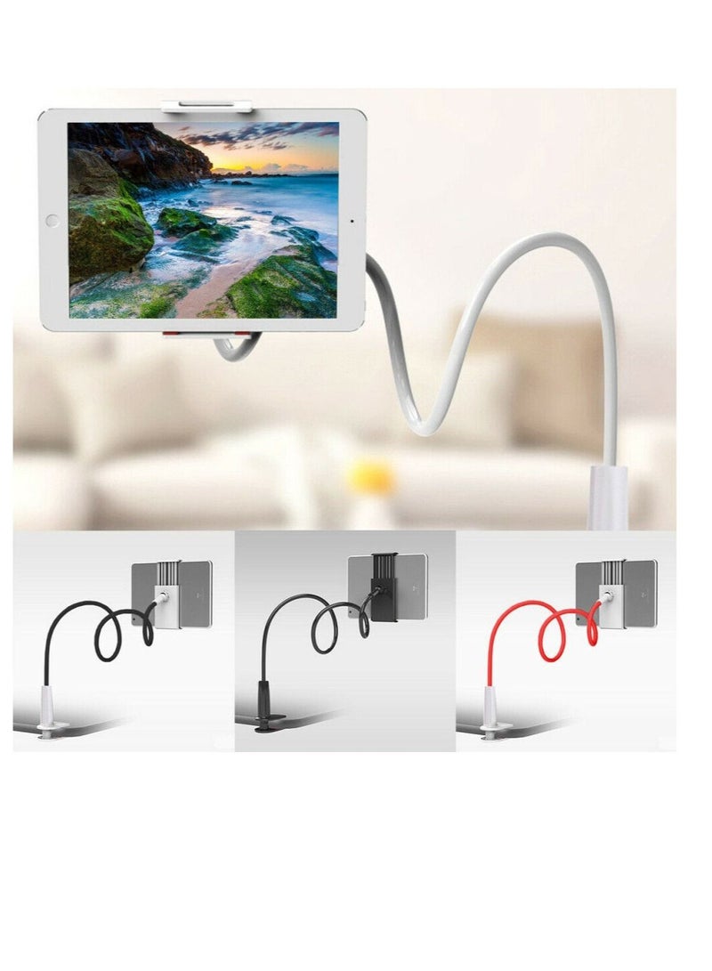 360 Degree Rotating Mobile Phone Tablet Universal Lazy Holder White - Image 2